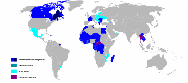 L’Organisation internationale de la francophonie (OIF) est une institution dont les membres partagent ou ont en commun la langue française. (photo : wikimedia.org)