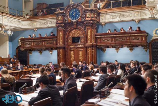 Les débats se déroulent à l'Assemblée nationale du Québec (Photo : 65ème législation - Crédit photo : courtoisies PJQ) 