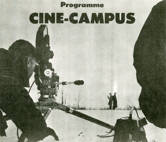 Programme de 1969, issu des archives du Ciné-Campus de l’Université de Montréal.