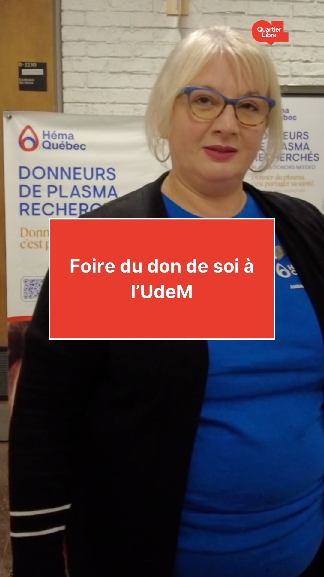 Reportage vidéo : la Foire du don de soi à l'UdeM