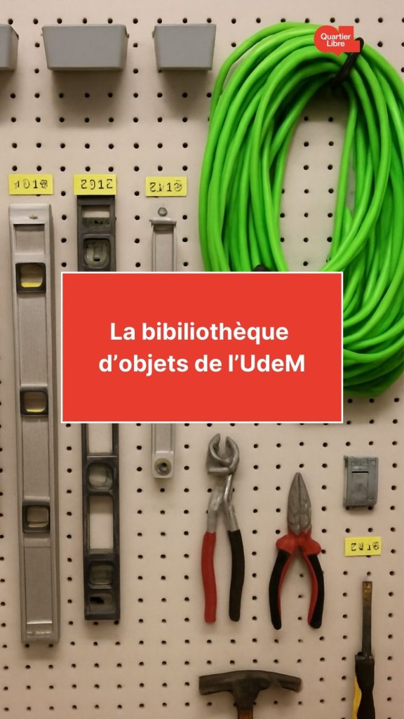 Reportage vidéo : la bibliothèque d'objets de l'UdeM