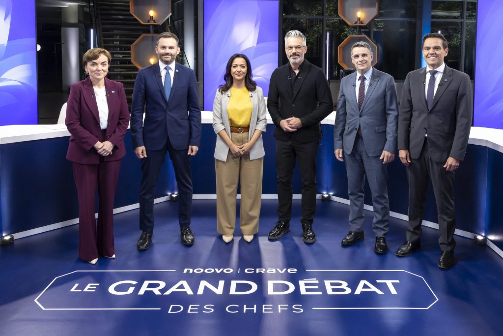 Photo du grand débat des chefs de Noovo Crave