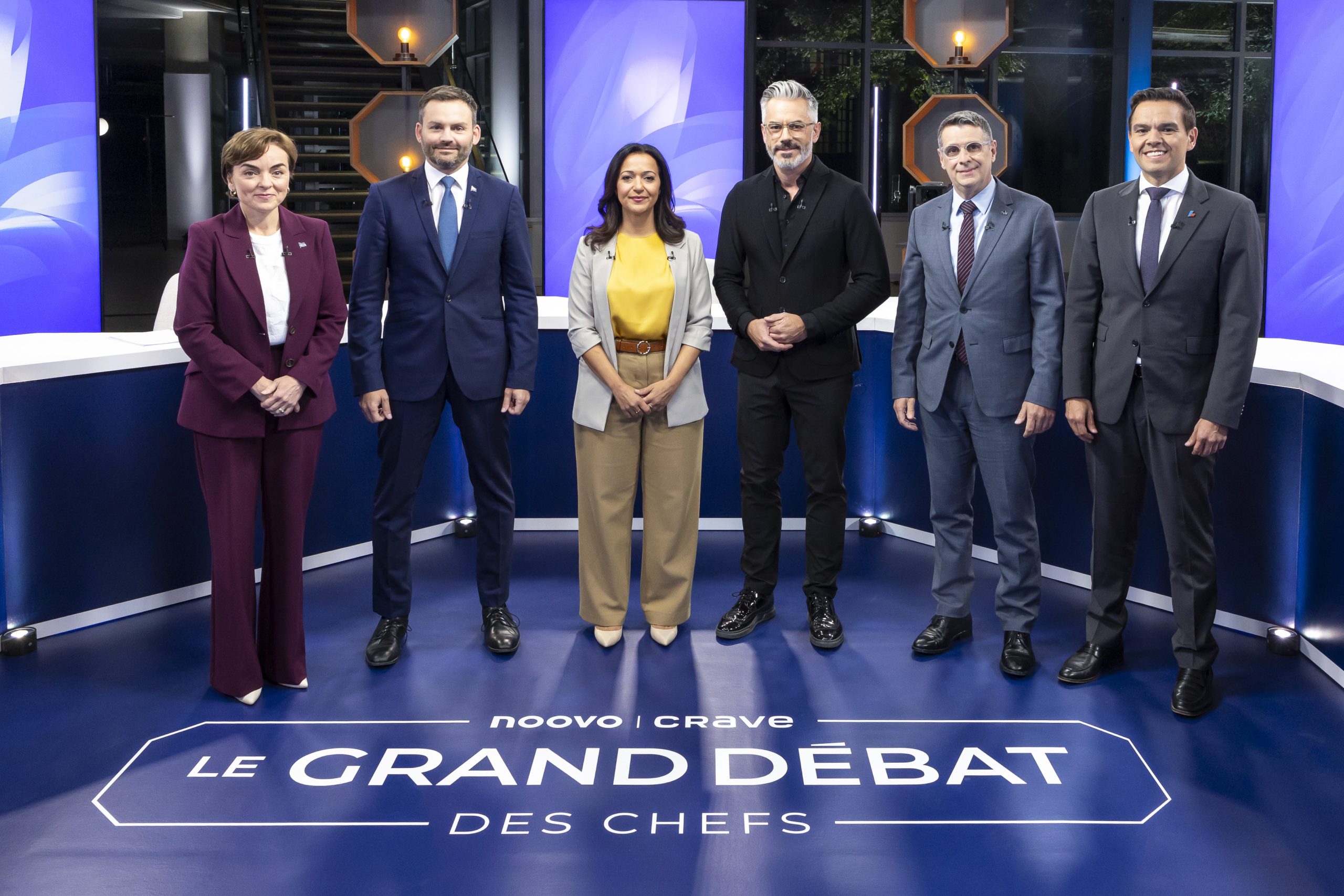 Photo du grand débat des chefs de Noovo Crave