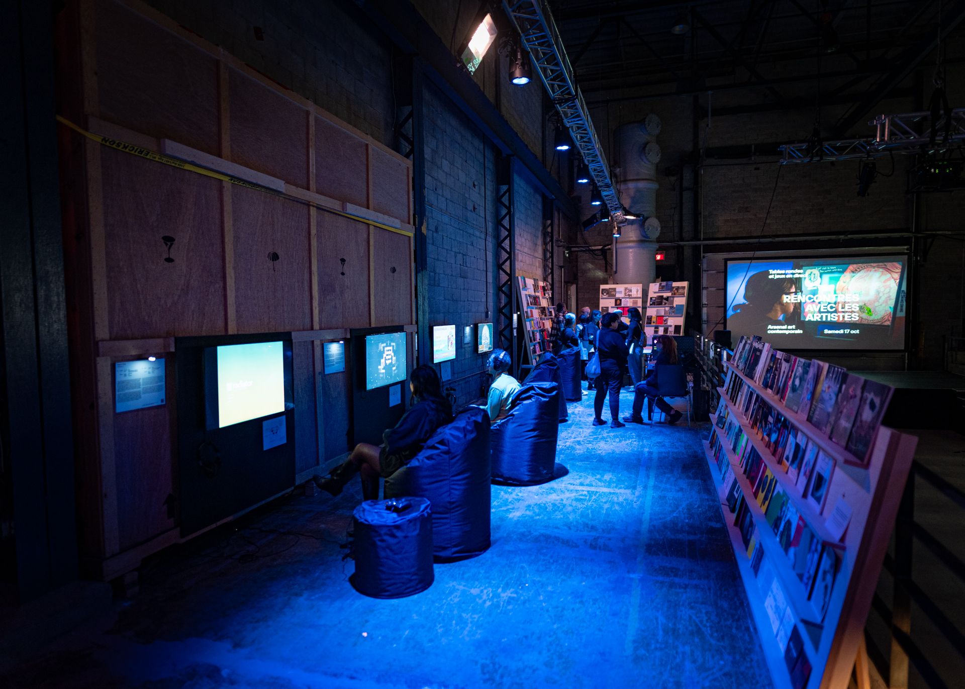 L'exposition F(R)ICTION : Art et jeux. Exposition de jeu vidéo artistique. Crédit : Nina Gibelin Souchon